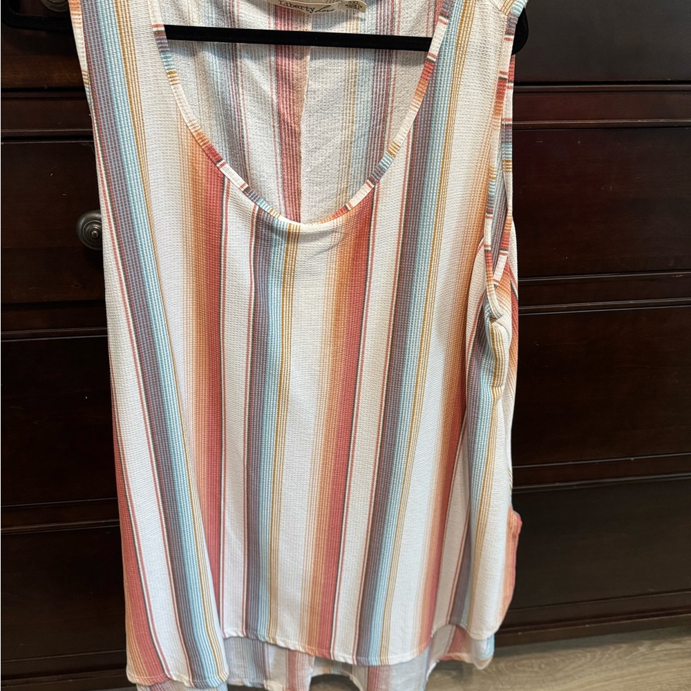 Liberty Love Multicolor Striped Tank Top